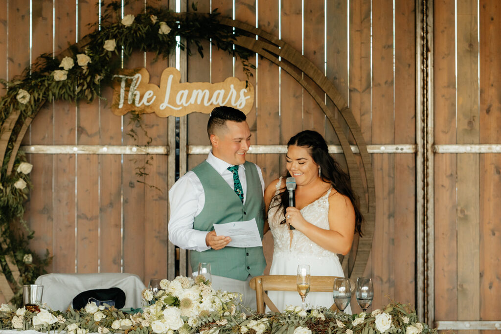 Wedding speeches