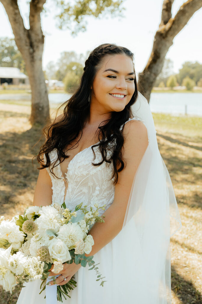 Bridal portraits from Saureel Vineyards wedding in Placerville, California