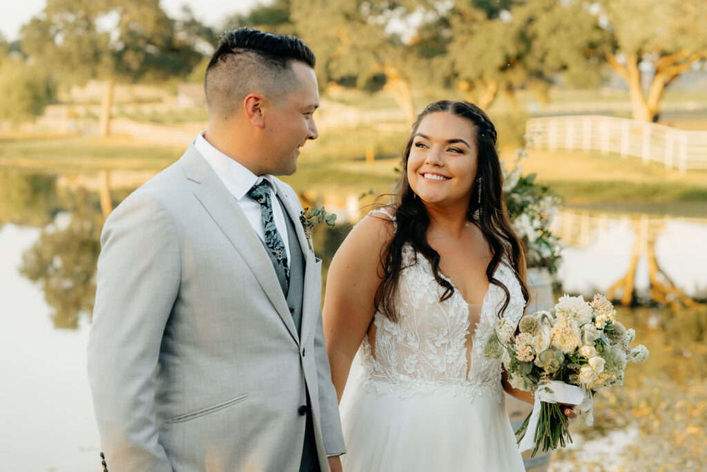 Bride and groom photos from Saureel Vineyards wedding in Placerville, California