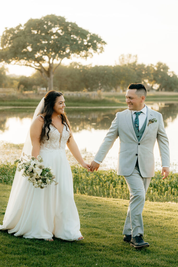 Bride and groom photos from Saureel Vineyards wedding in Placerville, California