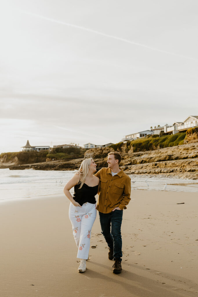 Couples photography at Natural Bridges State Beach 