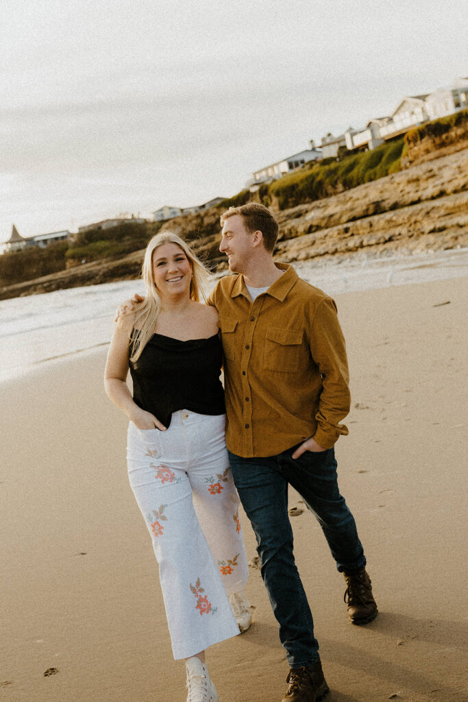 Couples photography at Natural Bridges State Beach 