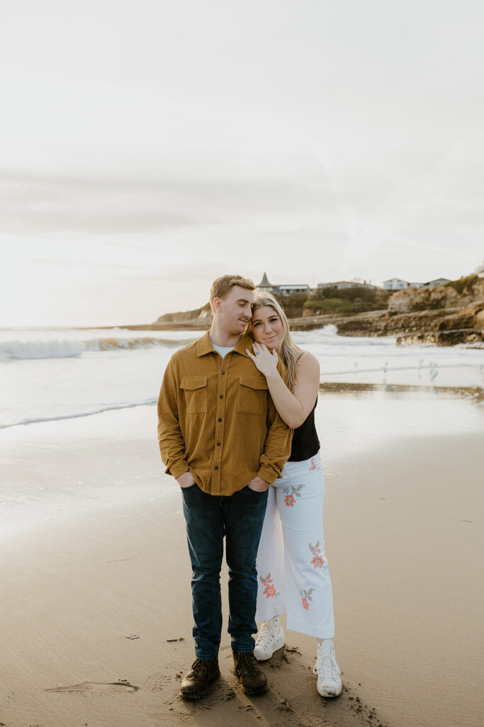 Couples photography at Natural Bridges State Beach 