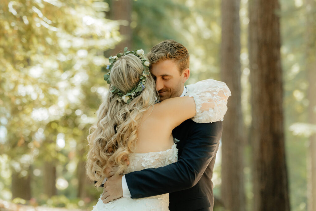 Bride and grooms first looks