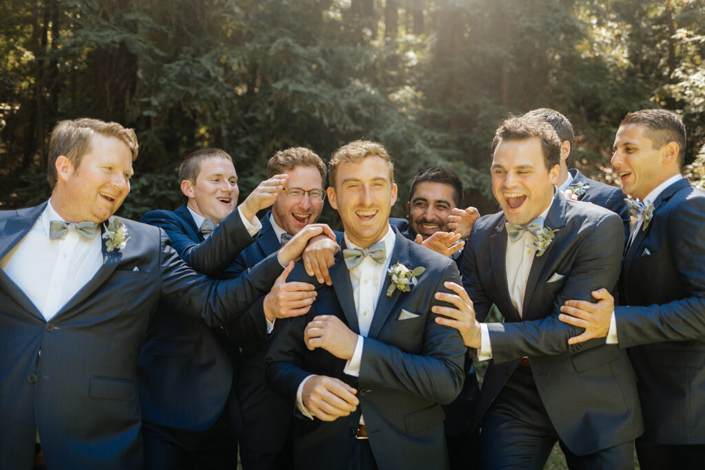 Groom and groomsmen photos