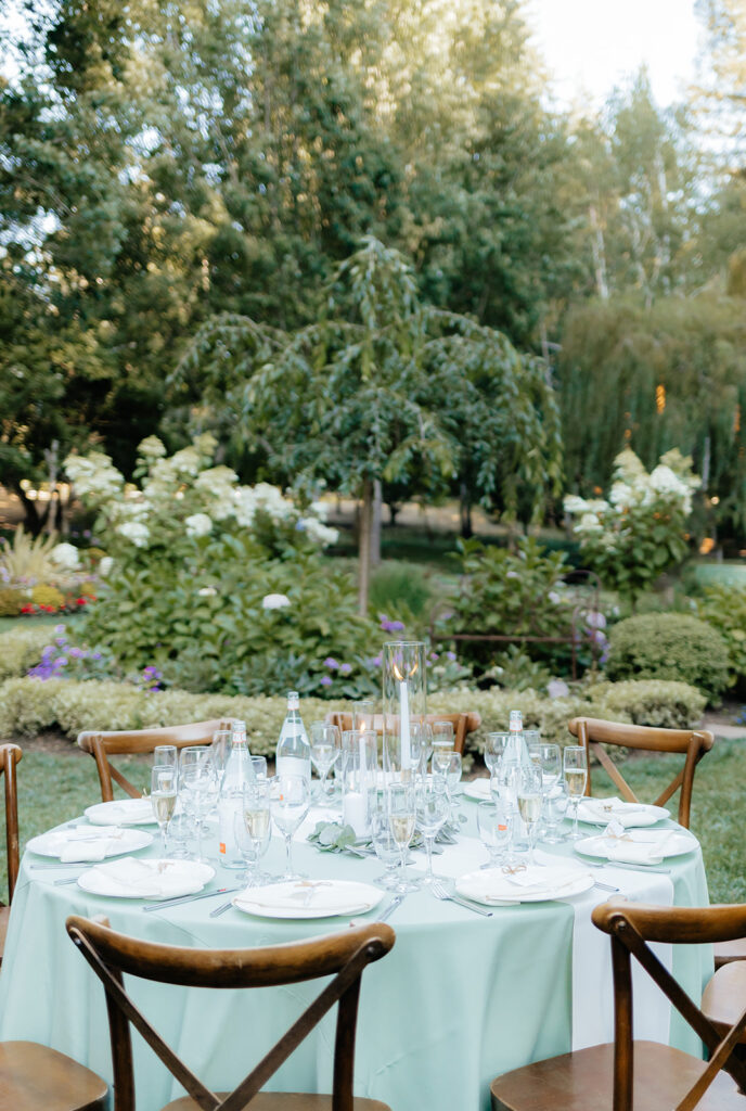 Wedding reception details