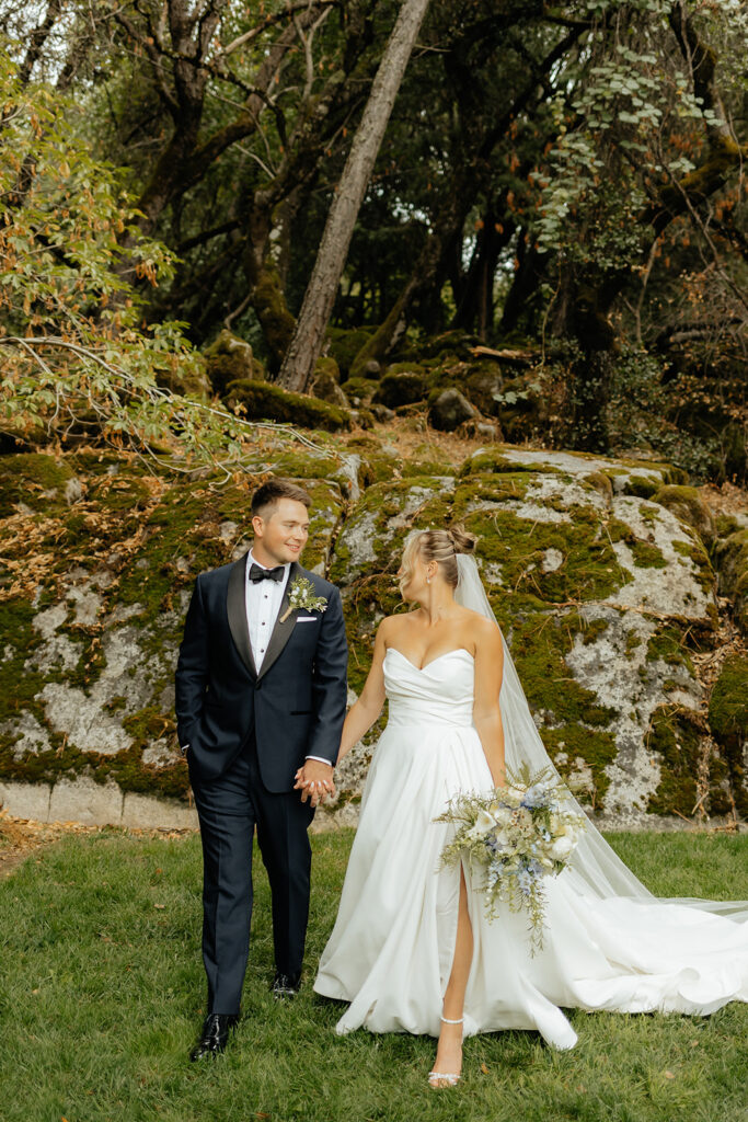 Bride and groom portraits from a glamping wedding weekend at The Ranch at Stoney Creek