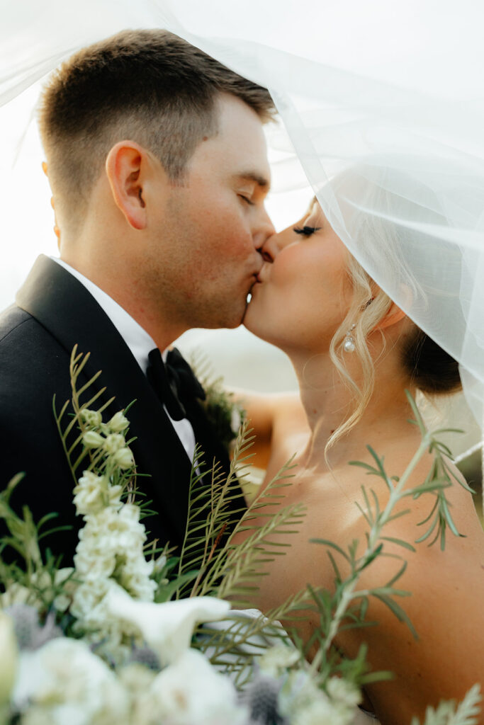 Bride and groom portraits from a glamping wedding weekend at The Ranch at Stoney Creek