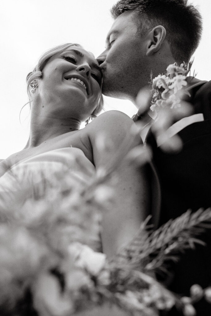 Bride and groom portraits from a glamping wedding weekend at The Ranch at Stoney Creek