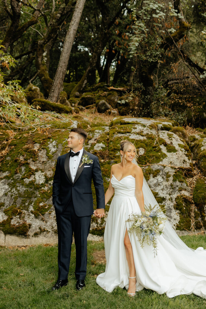 Bride and groom portraits from a glamping wedding weekend at The Ranch at Stoney Creek