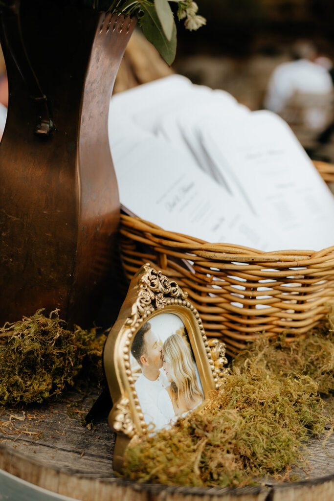 An outdoor ceremony from a glamping wedding weekend at The Ranch at Stoney Creek