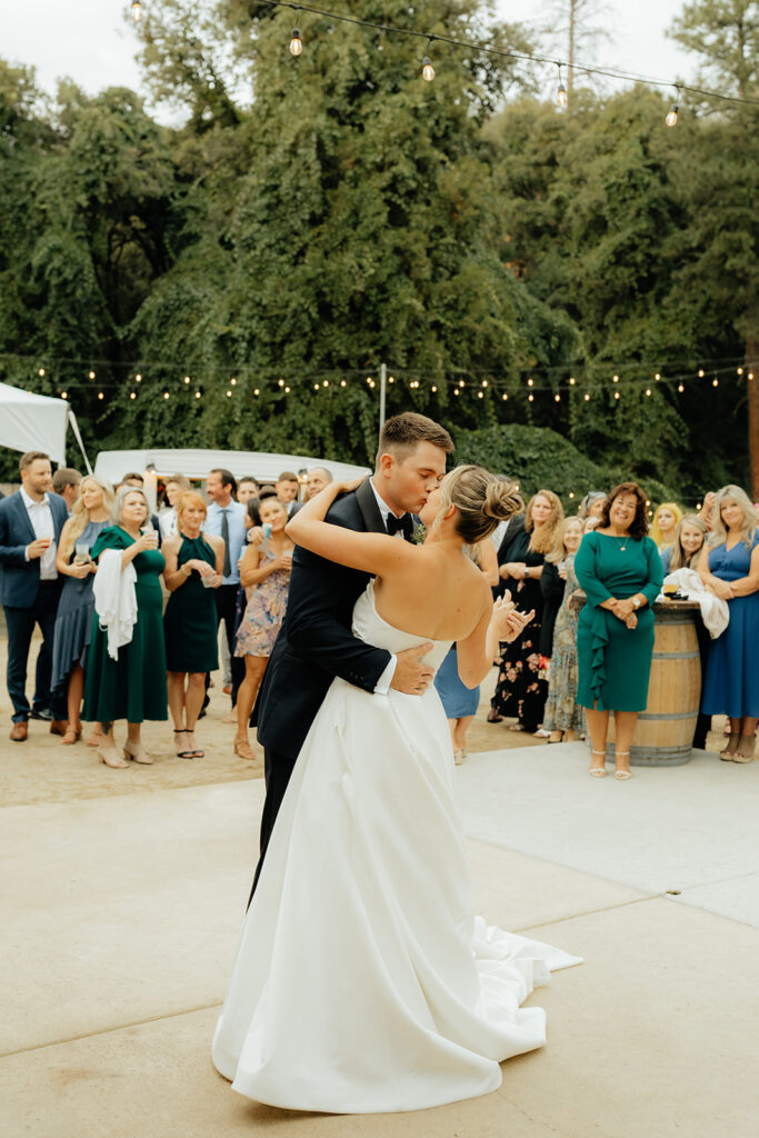 Bride and grooms first dance