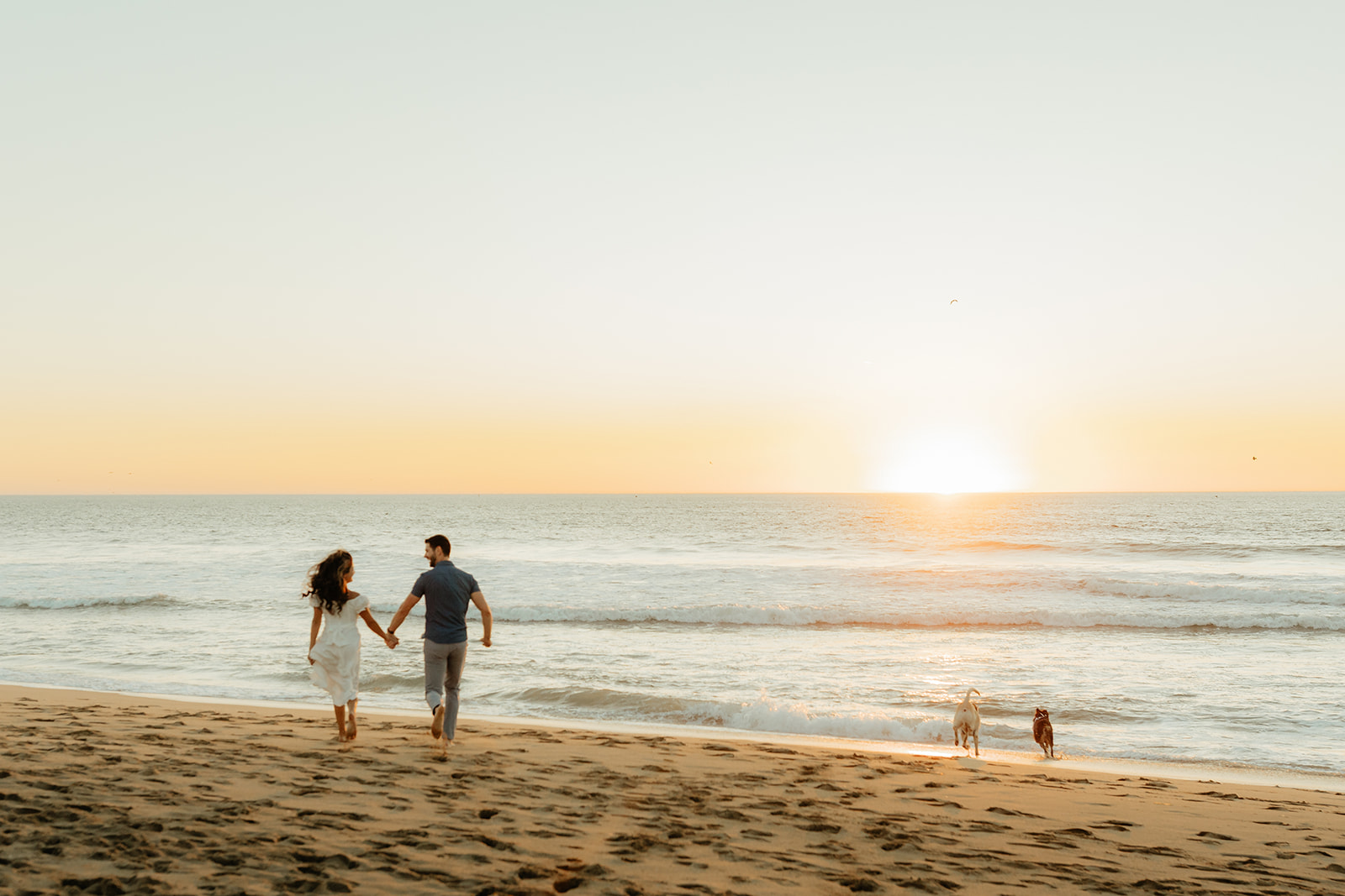 Half Moon Bay Engagement Photos On The Beach