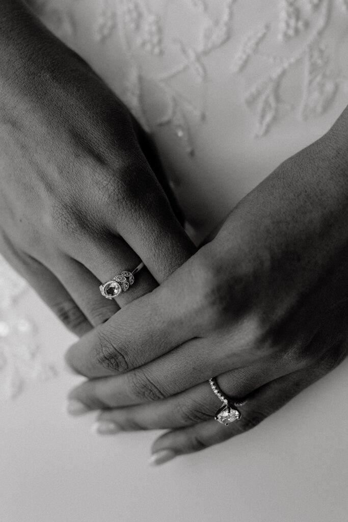 Brides wedding ring shot