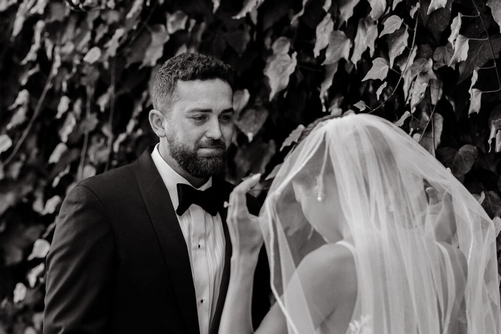 Bride and grooms first looks