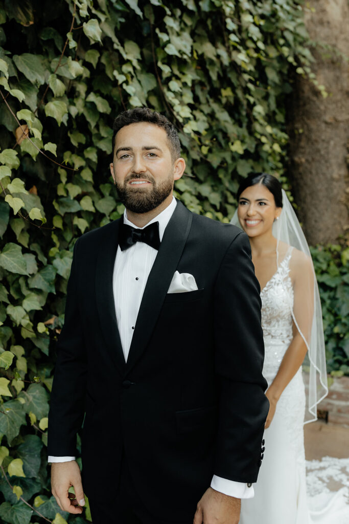 Bride and grooms first looks