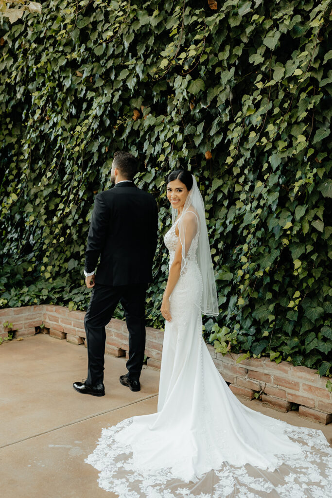 Bride and grooms first looks