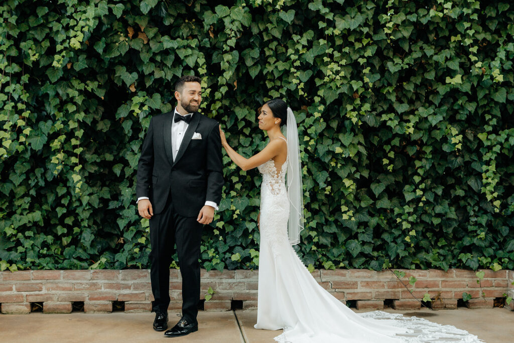 Bride and grooms first looks