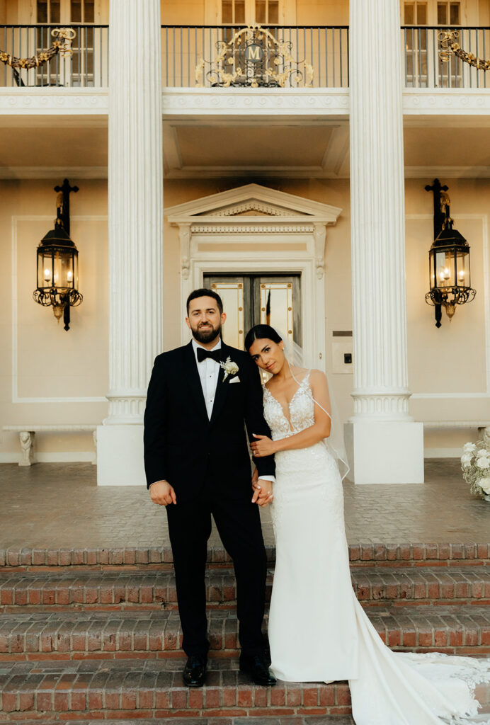 Bride and groom portraits from a Grand Island Mansion wedding in Sacramento