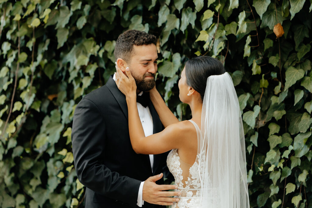Bride and groom portraits from a Grand Island Mansion wedding in Sacramento