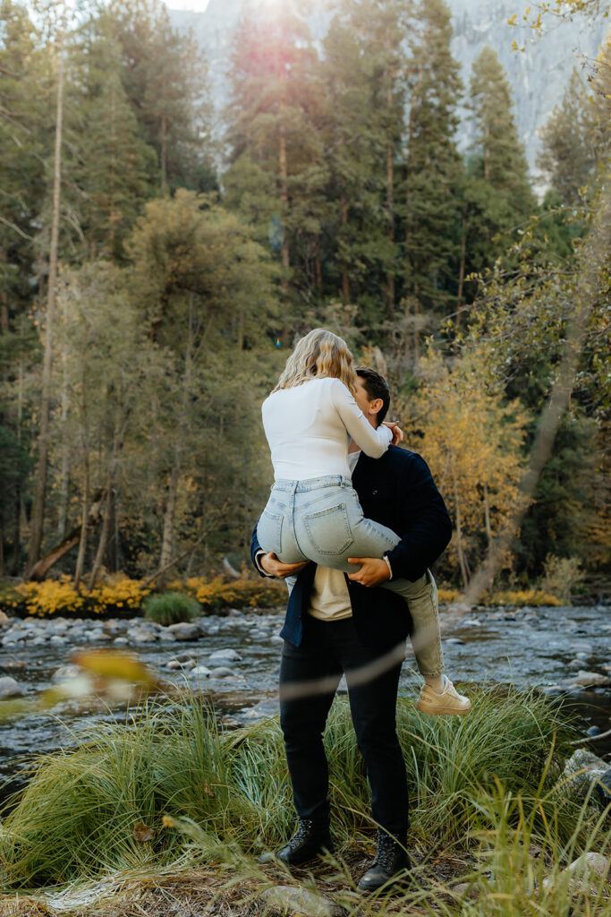 Playful couples session in Northern California 