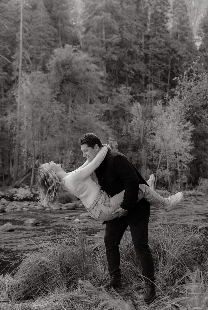 Playful couples session in Northern California 
