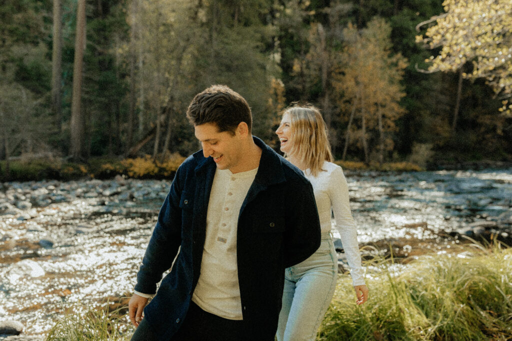 Playful couples session in Northern California 