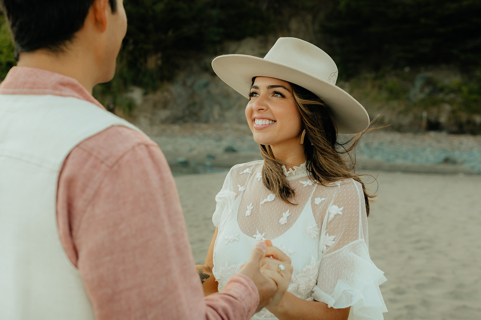Intimate western inspired Muir Beach elopement