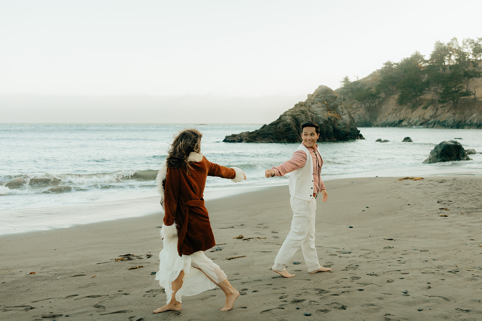Intimate western inspired Muir Beach elopement