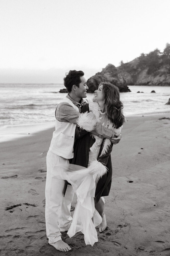 Intimate western inspired Muir Beach elopement