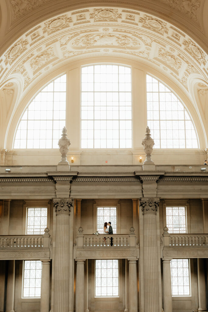 Couples photos from their edgy San Francisco City Hall elopement