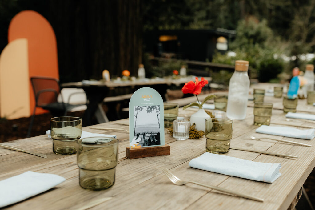 intimate outdoor wedding reception decor 