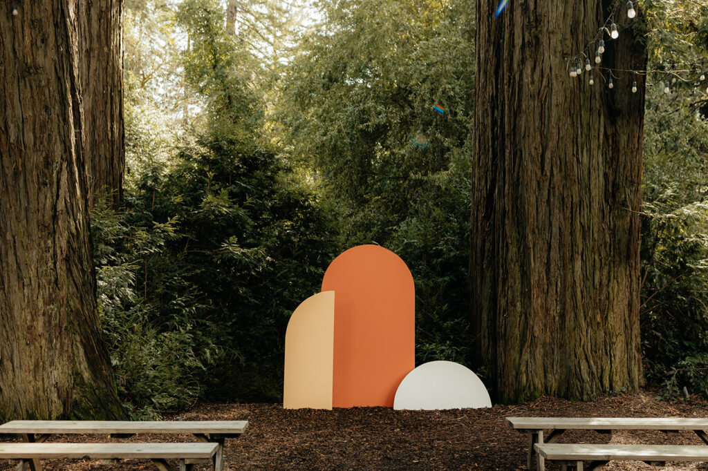 beautiful intimate outdoor wedding decor