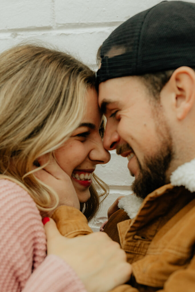 couple smiling to each other
