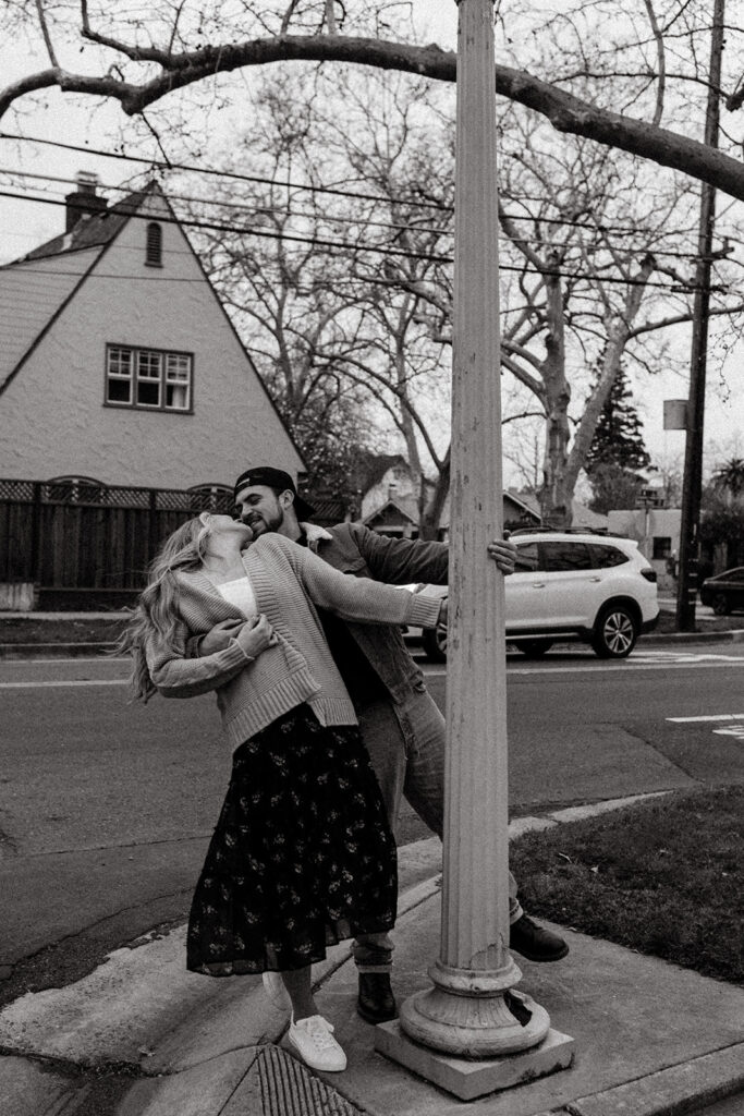 happy couple during their photoshoot