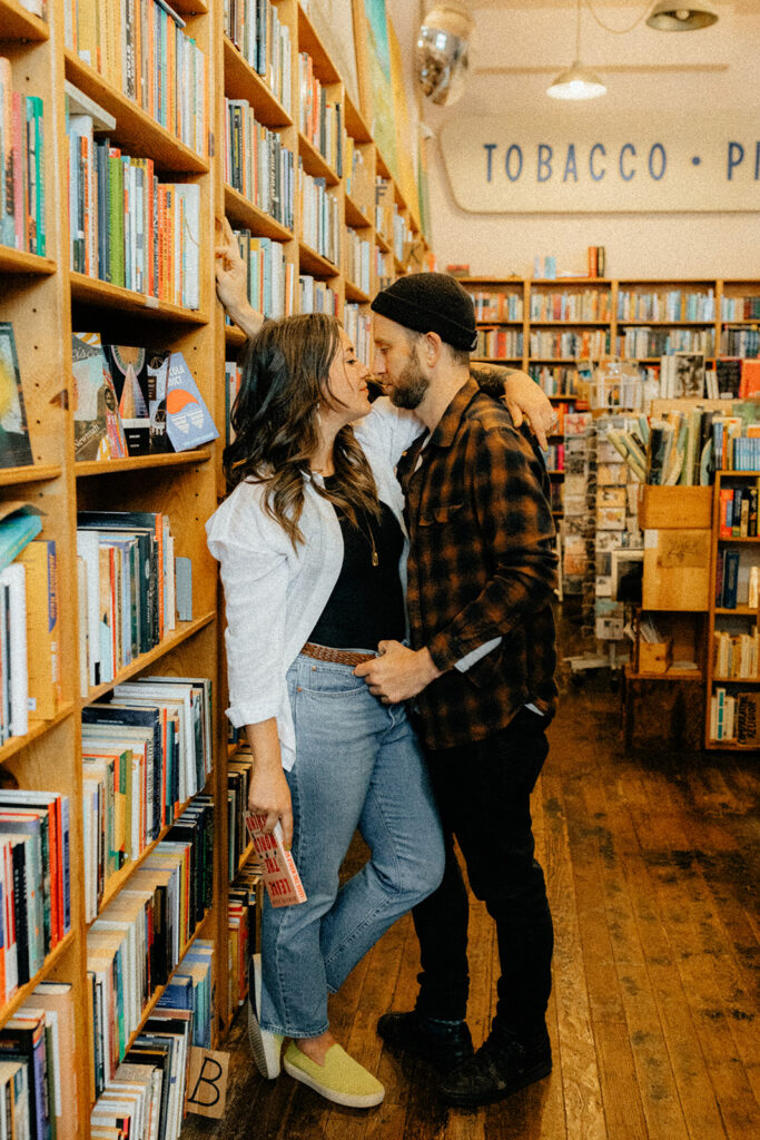 couple looking at each other 