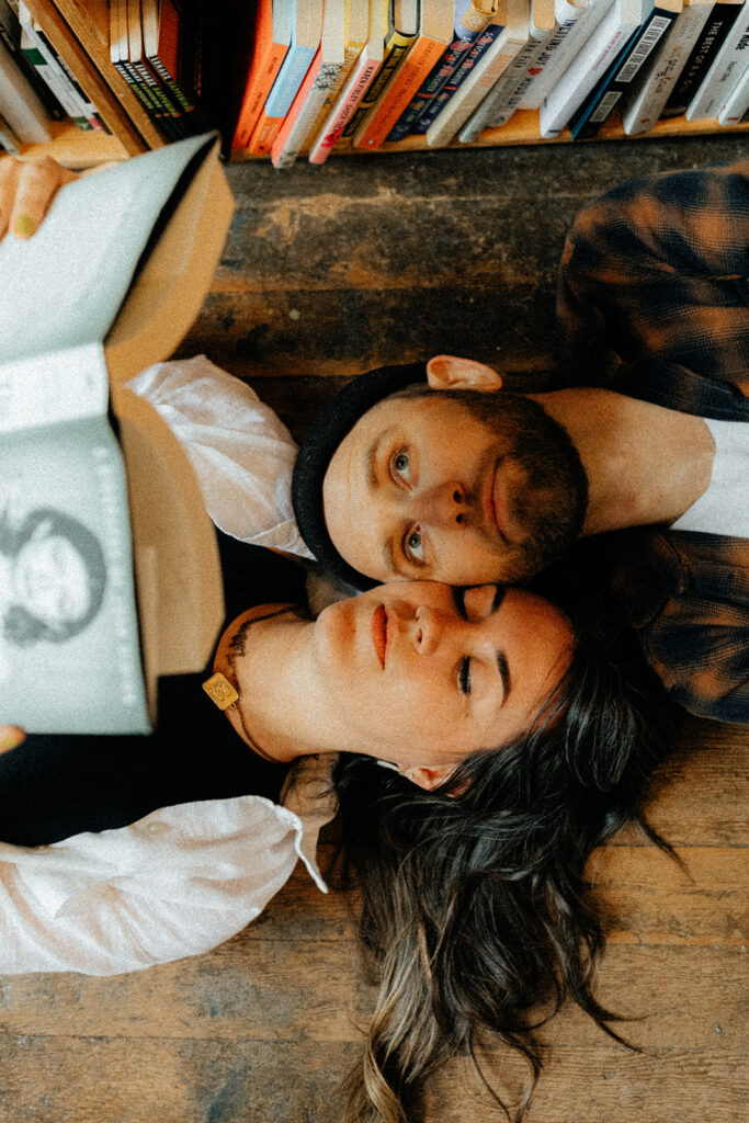 newly engaged couple 