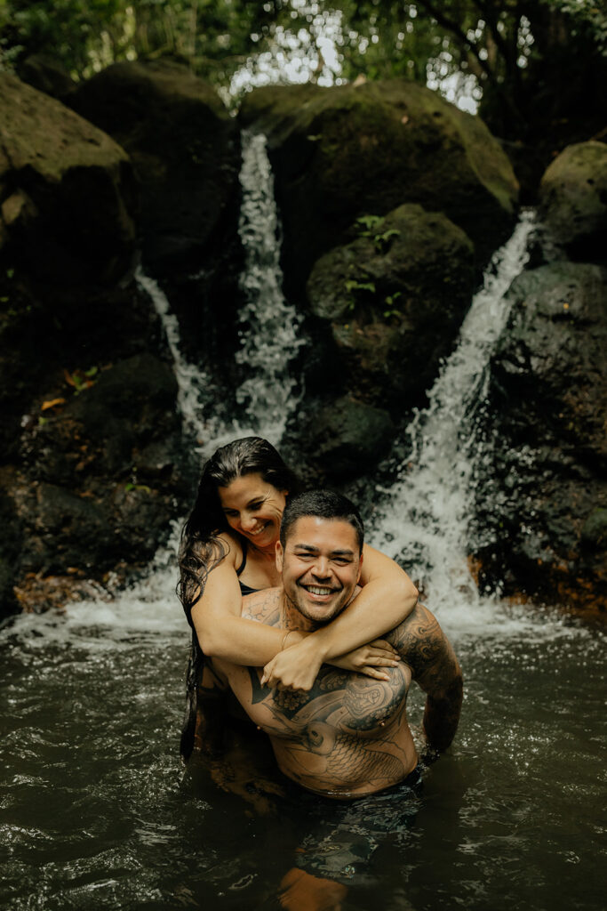 happy couple at their photoshoot