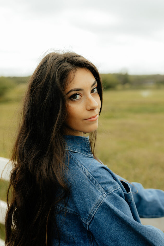 girl looking at the camera during her lifestyle photoshoot 