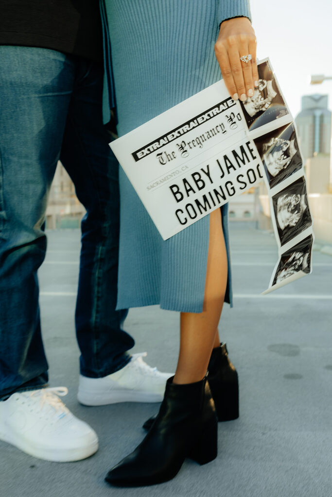 cute baby announcement session