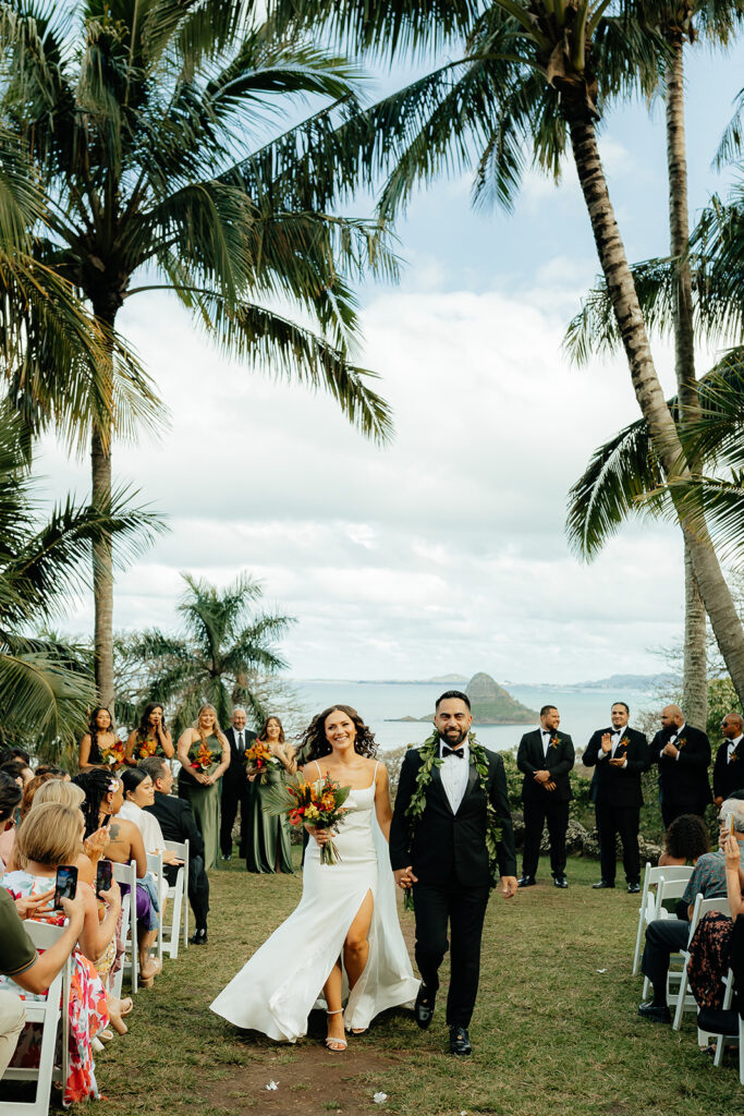 Colorful Eco-Friendly Wedding at Kualoa Ranch, HI