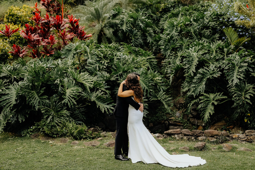 Colorful Eco-Friendly Wedding at Kualoa Ranch, HI