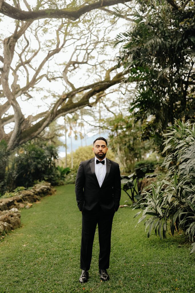 portrait of the groom
