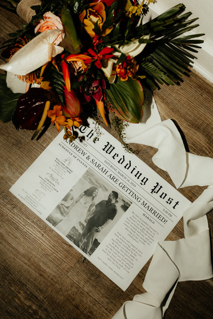 Colorful Eco-Friendly Wedding details