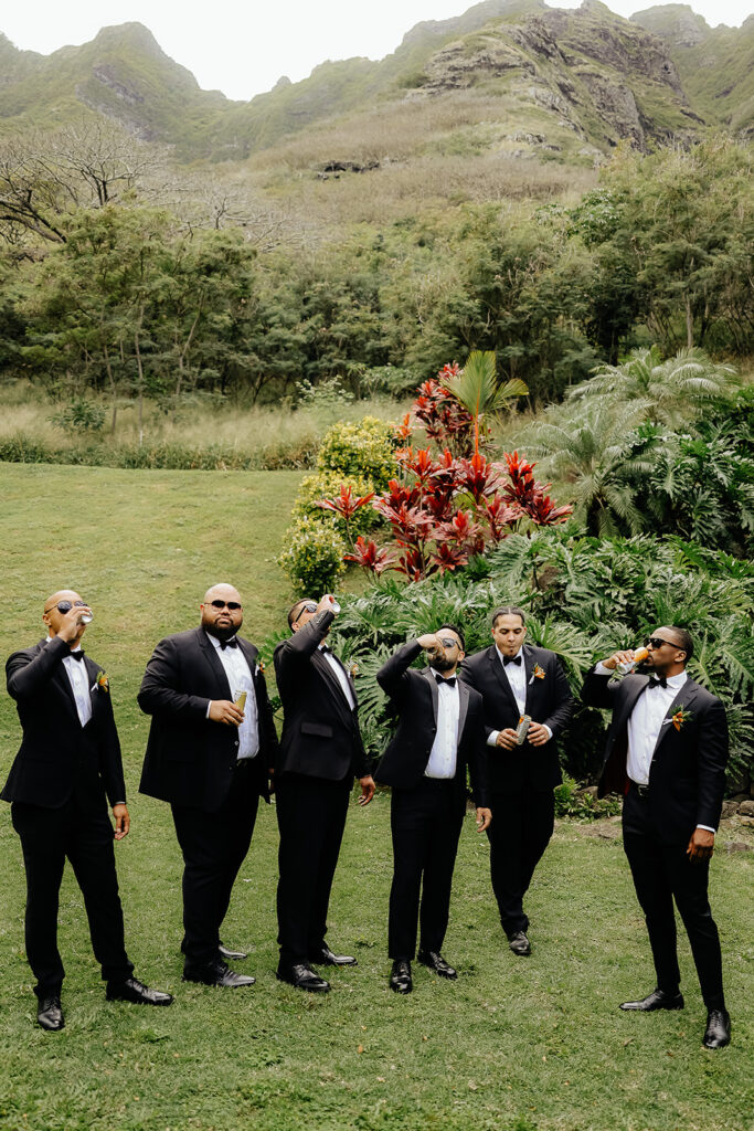 Colorful Eco-Friendly Wedding at Kualoa Ranch, HI