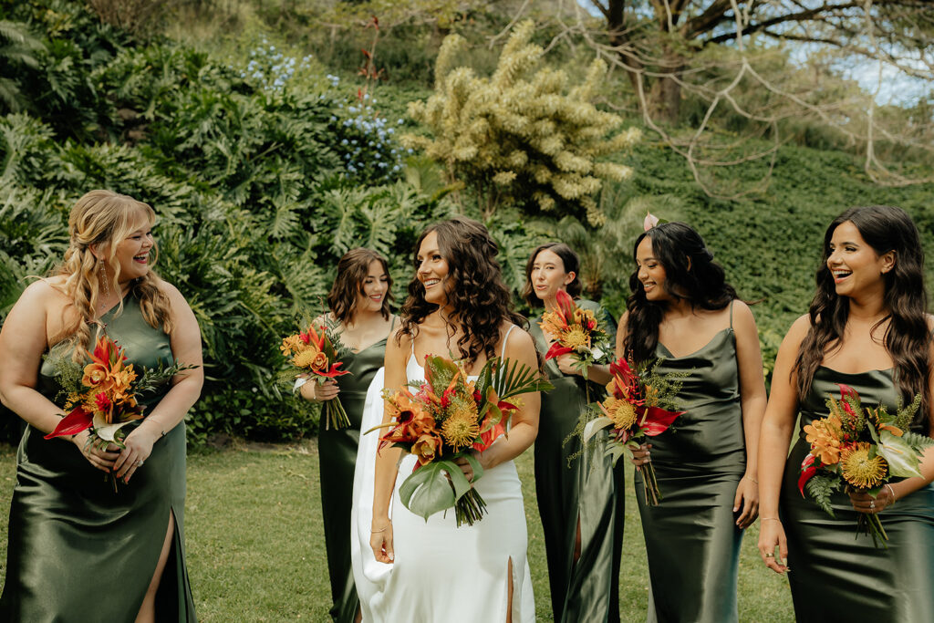 Colorful Eco-Friendly Wedding at Kualoa Ranch, HI
