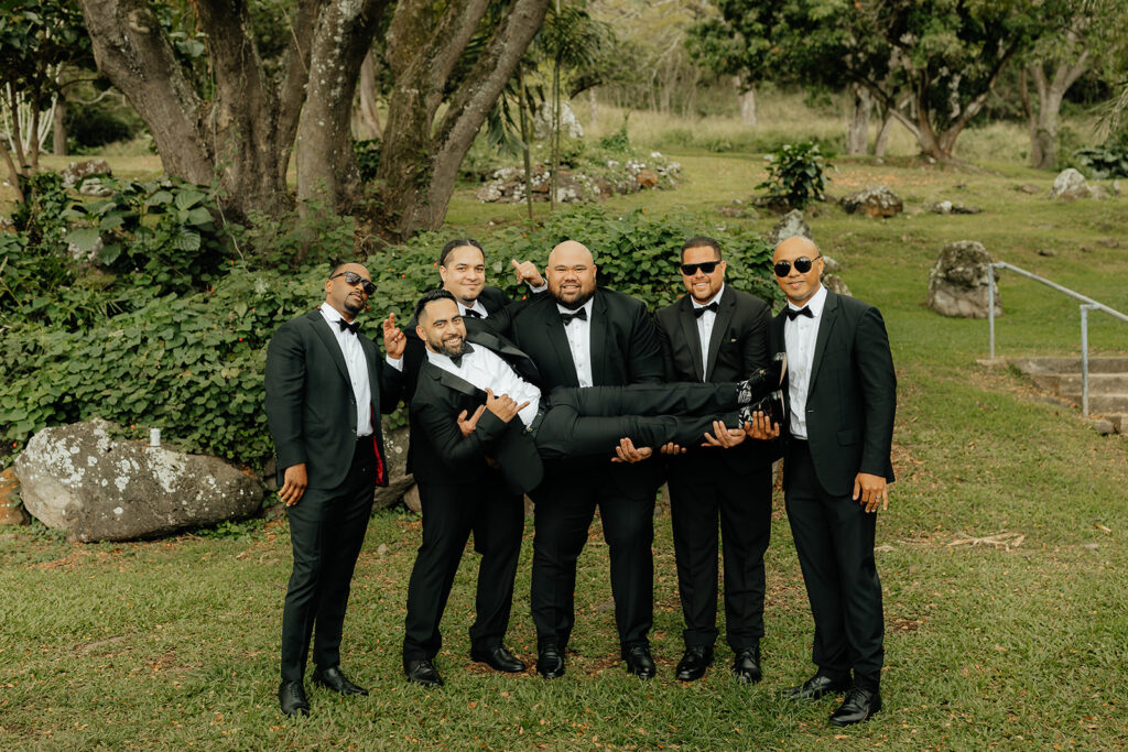 groom and his friends 