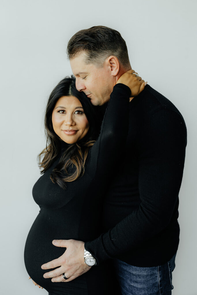 Chic Studio Maternity Session in Oakland