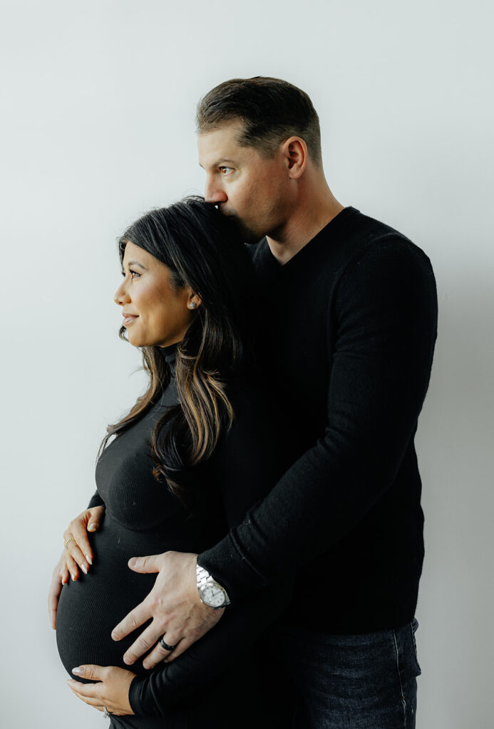 Chic Studio Maternity Session in Oakland