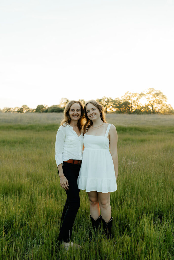mom and daughter portrait
